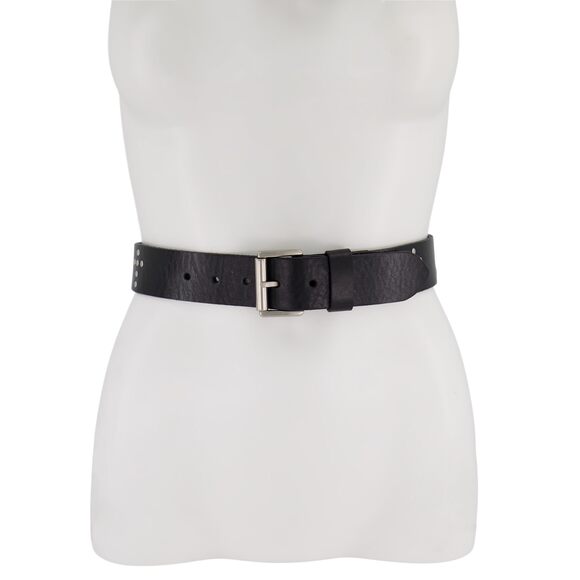 4564 Women\'s 1.5 Inch Jesus Loves You Studded Leather Belt, Roller main image 6